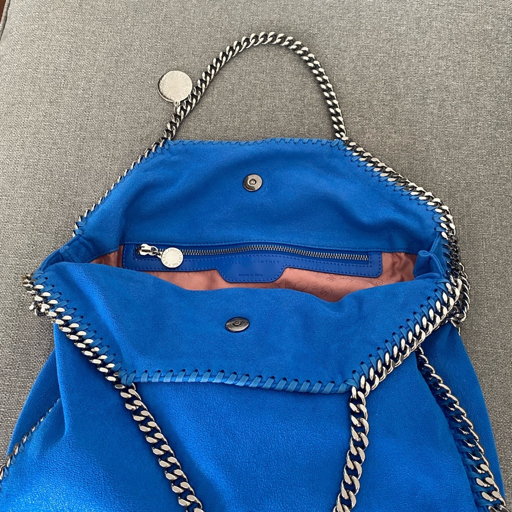 Stella McCartney Fold Over Blue Tote